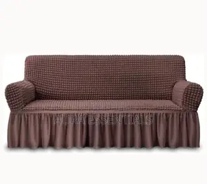 3:2:1 Six Seaters Brown Elastic Sofa Covers