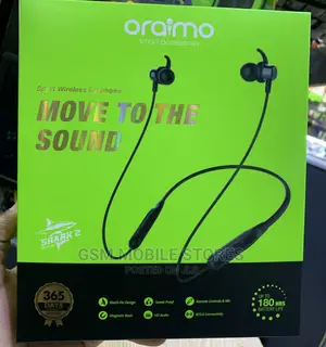 Oraimo Shark 2 Wireless Earphones With Long Battery Life
