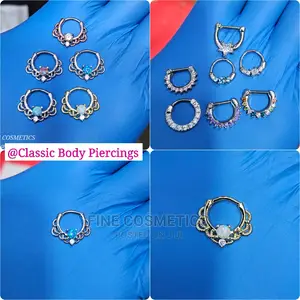 1pc 16G Septum Segment Ring Seamlessness Septum Ring Clicker