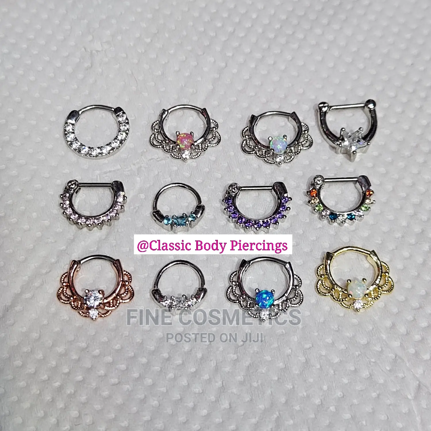 1pc 16G Septum Segment Ring Seamlessness Septum Ring Clicker