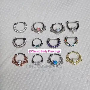 1pc 16G Septum Segment Ring Seamlessness Septum Ring Clicker