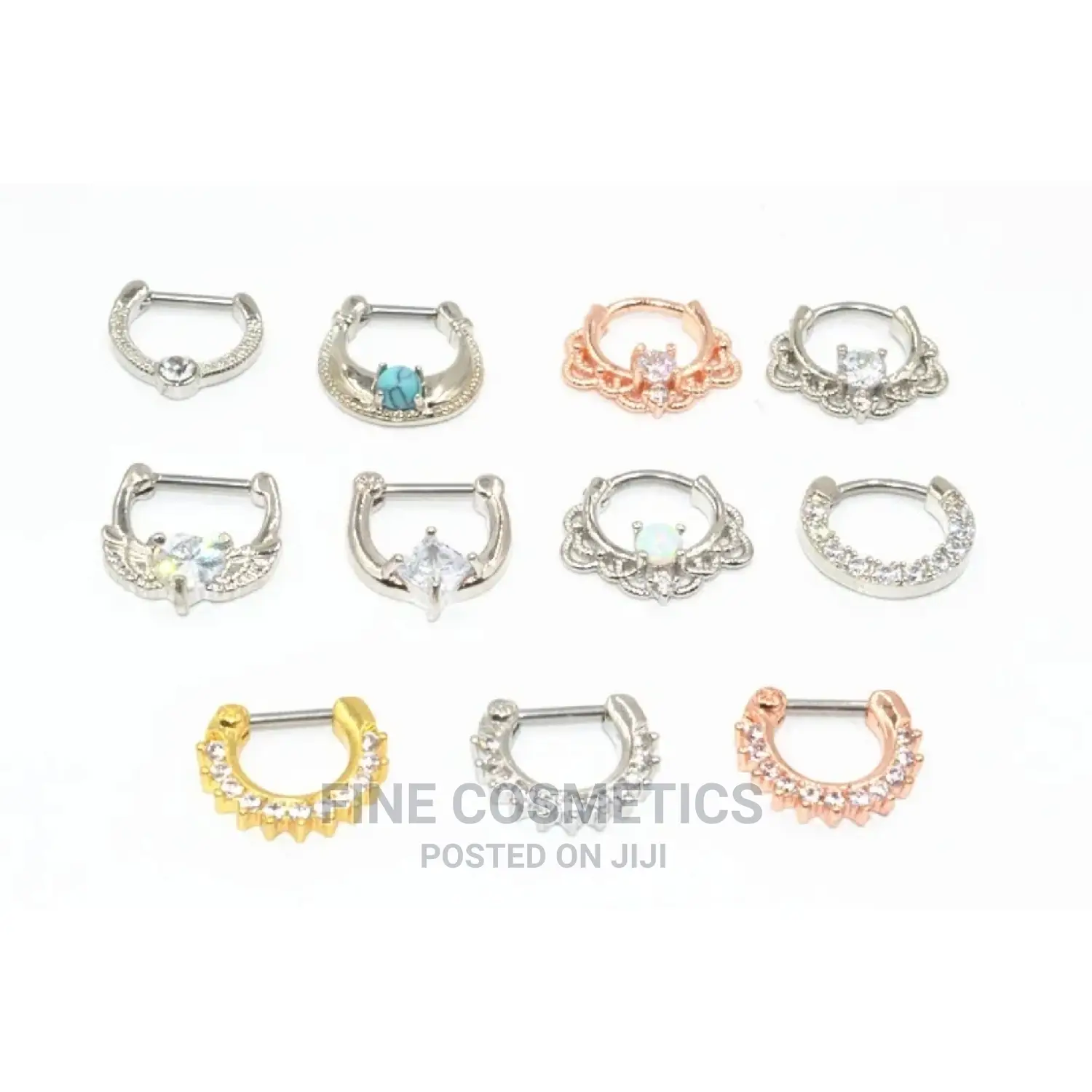 1pc 16G Septum Segment Ring Seamlessness Septum Ring Clicker