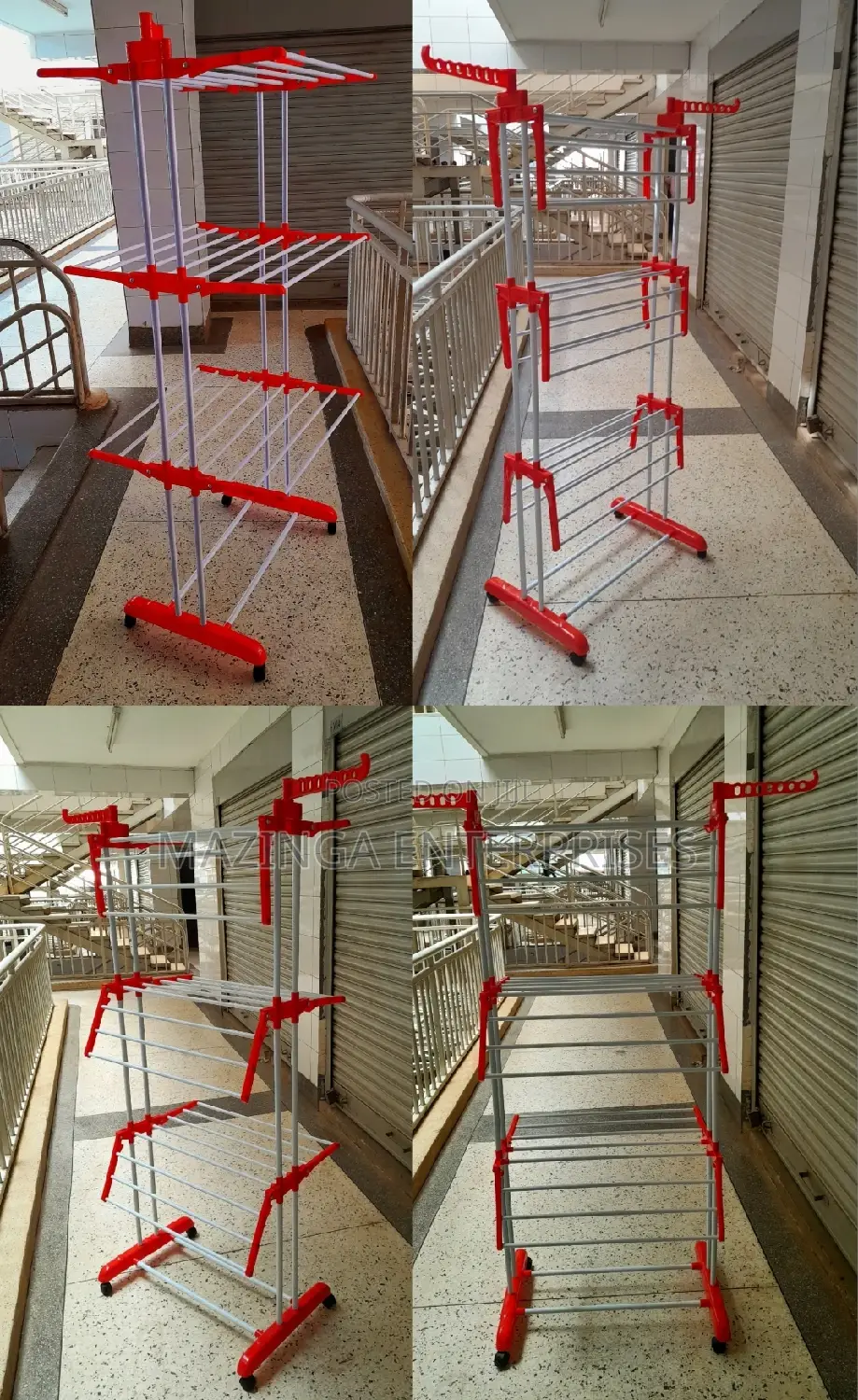 Multi-Purpose Three Steps Cloth Drying Rack