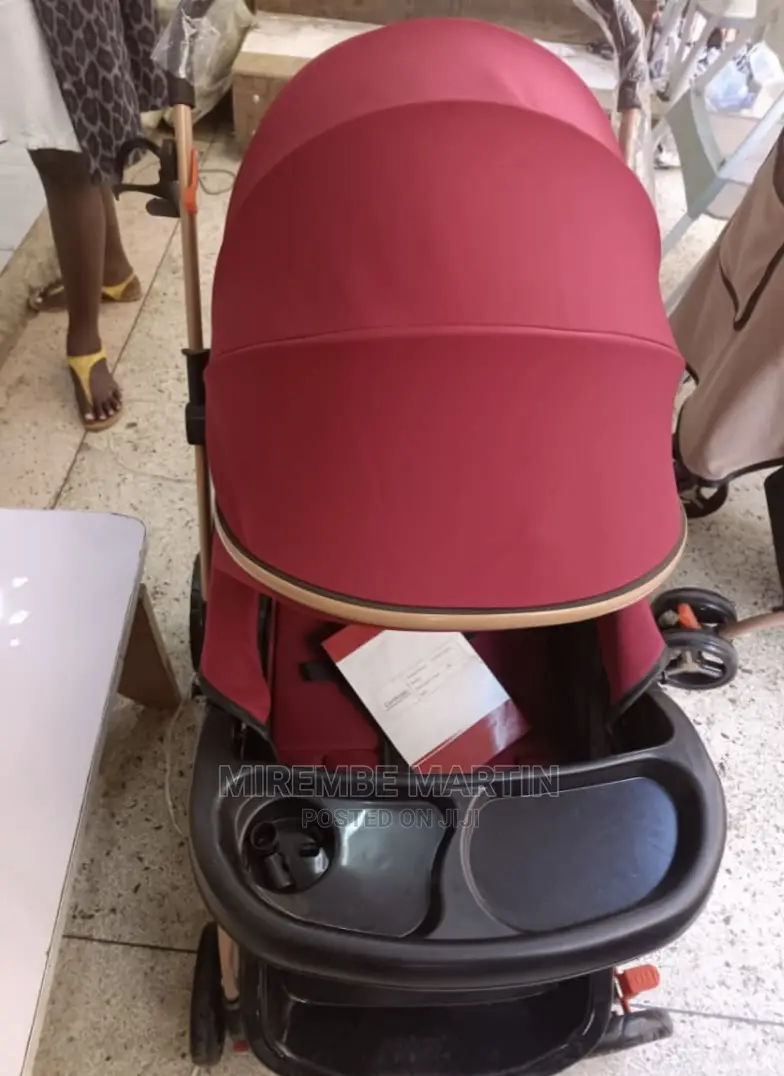 Baby Maroon Stroller