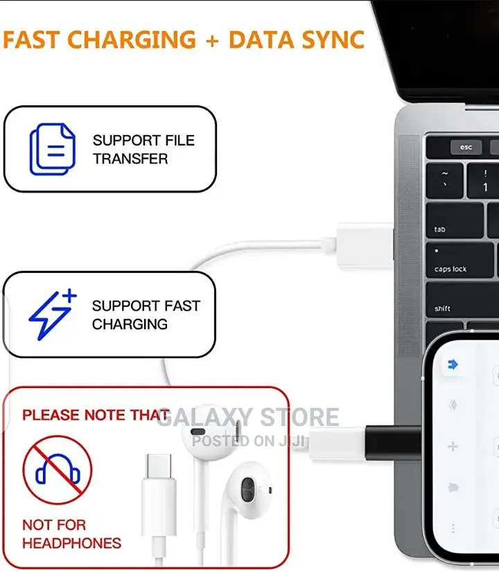 Usb-C to Lightning Cable Adapter, Type-C to Pd for iPhone