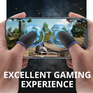 New Finger Cover Gaming Sweat Proof Thumb Sleeve Gloves 2pcs
