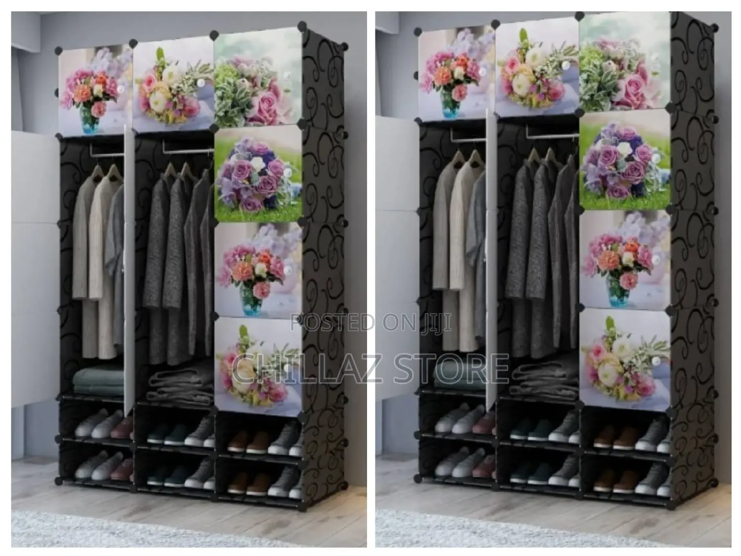 3column Plastic Wardrobe.