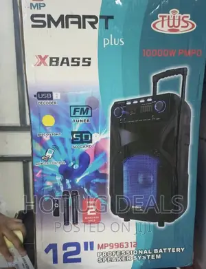 15inch-Smart Plus Bluetooth Battery Speaker System-Mp-999315