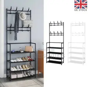Multifunction Combination Shoe and Hat Rack
