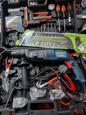 Hammer Drill With Other Workshop Tools