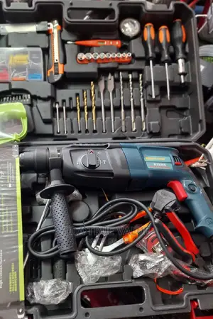 Hammer Drill With Other Workshop Tools