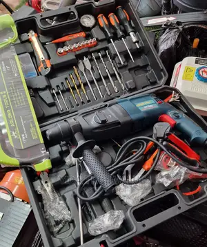 Hammer Drill With Other Workshop Tools