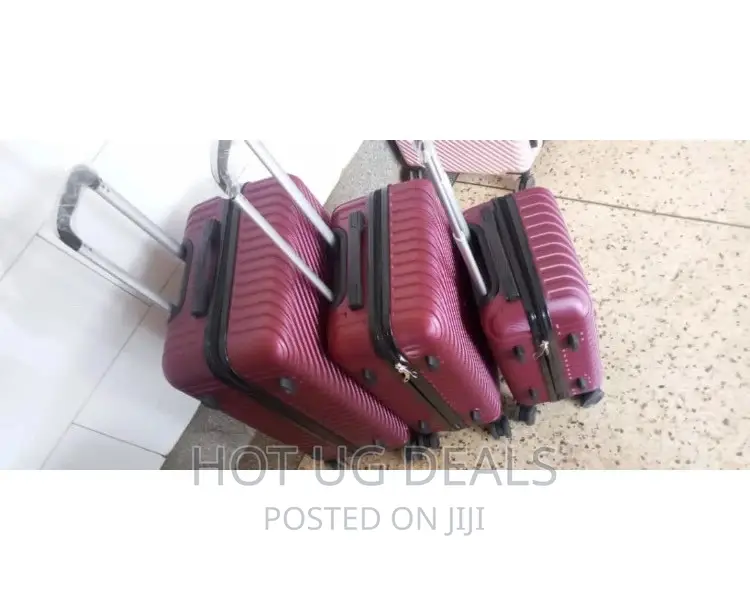Waterproof Plastic Suitcase- Maroon