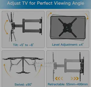 TV Wall Mount Swivel Tilt Extension Heavy Duty Wall Bracket