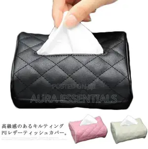 Leather Car Tissue Box