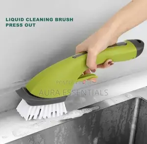 Multipurpose Household Spray Brush With Soap Dispenser