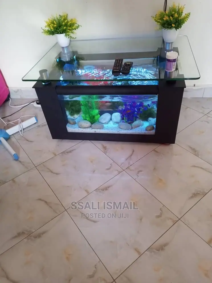 Coffee Table Black Aquarium