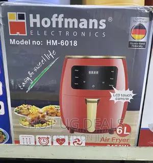 6l Hoffmans Electric Digital Air Fryer- Red