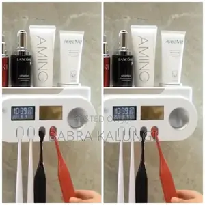 Multi_ Functional Tooth Brush Holder With Paste Dispenser