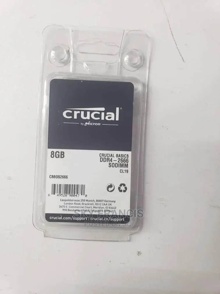 RAM 8gb DRR 4 Laptops
