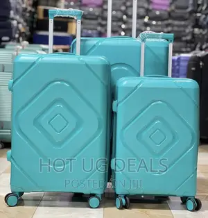 4 Wheels Plastic Travel Waterproof Suitcase
