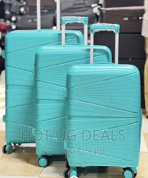 4 Wheels Plastic Travel Waterproof Suitcases