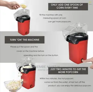 Portable Hot Air Popcorn Maker