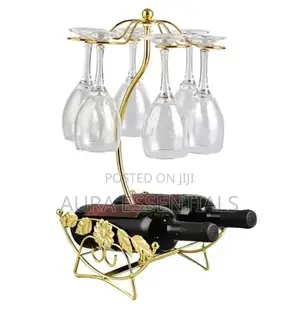 Wine Rack Plus Glass Cup Holder