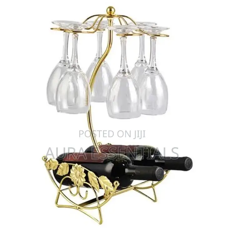 Wine Rack Plus Glass Cup Holder