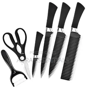 6pcs Black Ceramic Knife Set