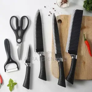 6pcs Black Ceramic Knife Set