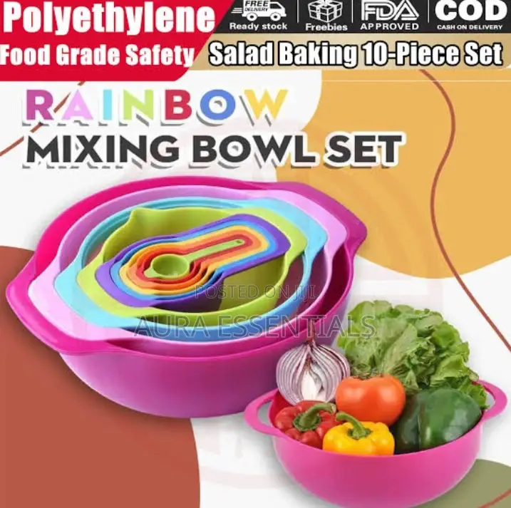 10pcs Mixing Bowl Set