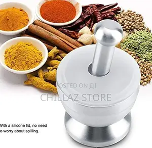 Stainless Steel Mortar and Pestle.
