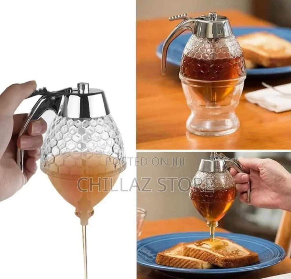 Honey Glass Dispenser.