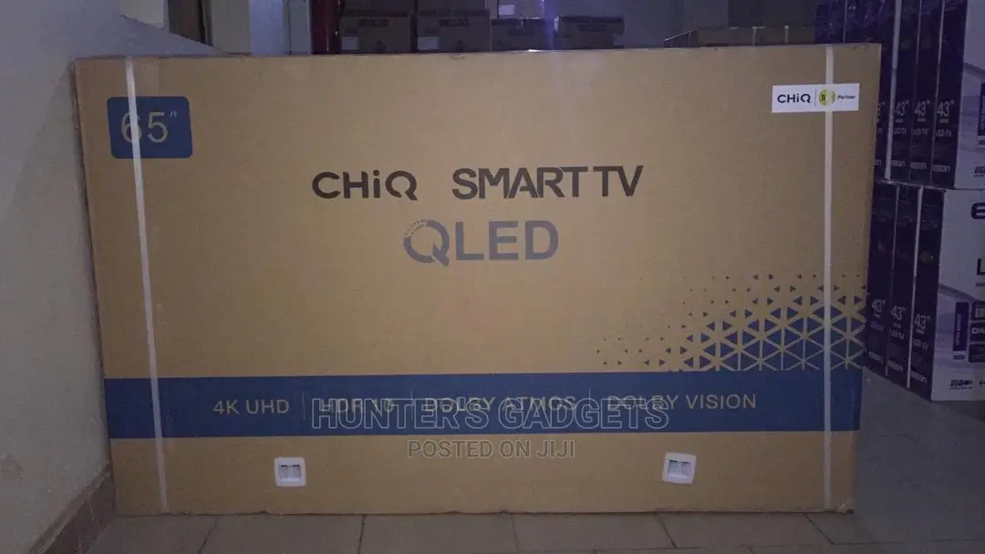 Qled Chiq 65inch Smart Android HDR 10 With Bluetooth Framele
