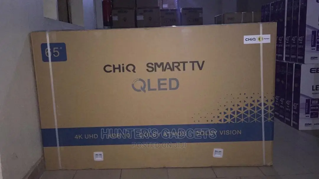 Qled Chiq 65inch Smart Android HDR 10 With Bluetooth Framele