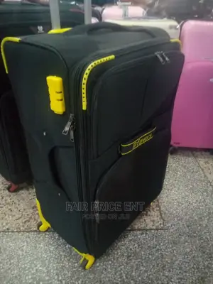 Original D Favors Cloth Suitcase.Large( Black and Yellow)