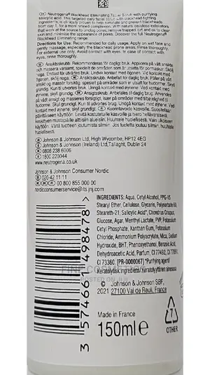 NEUTROGENA Blackhead Eliminating 2%Salicylic Acid Face Scrub
