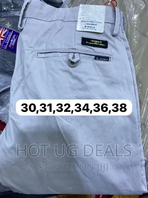 Men’S Khaki Trousers - Grey