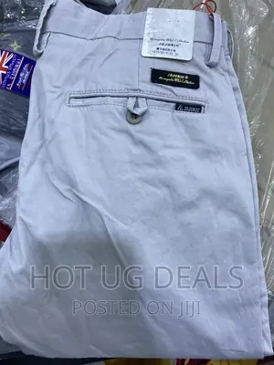 Men’S Khaki Trousers - Grey