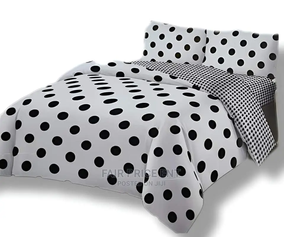 Original Cotton Duvet Set .5x6.( Black and White)