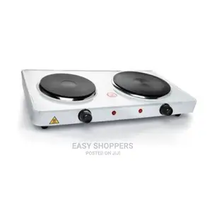 Double Electric Hotplate - White