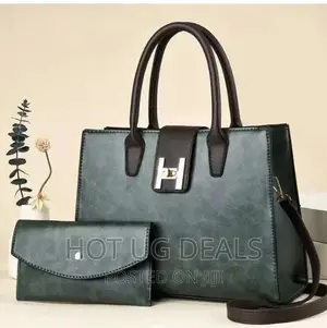 2pc Ladies Classic Handbag - Green