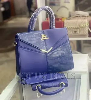 3pc Ladies Classic Handbag - Blue