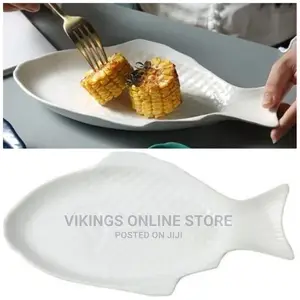 11 Inch Steak, Fish Plate Tray Dinner Platter, Bowl- White