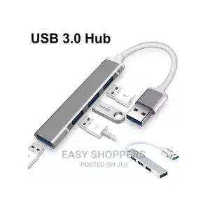 Hub USB HUB 3 0 Adapter 4 Port USB 3.0 High Speed-Gray