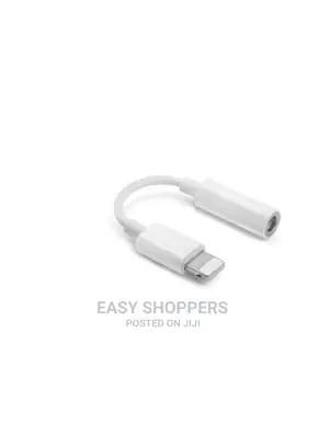 Audio Jack To Lightning Adapter Cable For iPhone - White