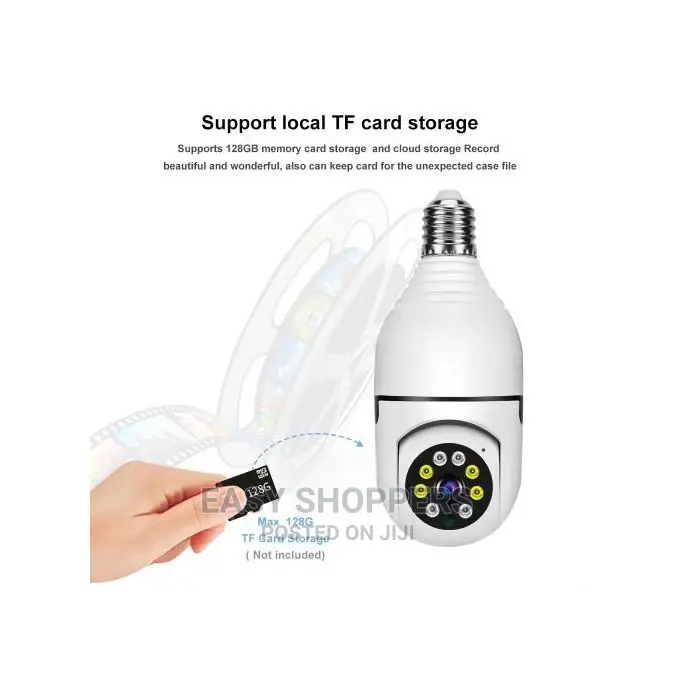 Bulb Camera Light Wifi PTZ I P Cam