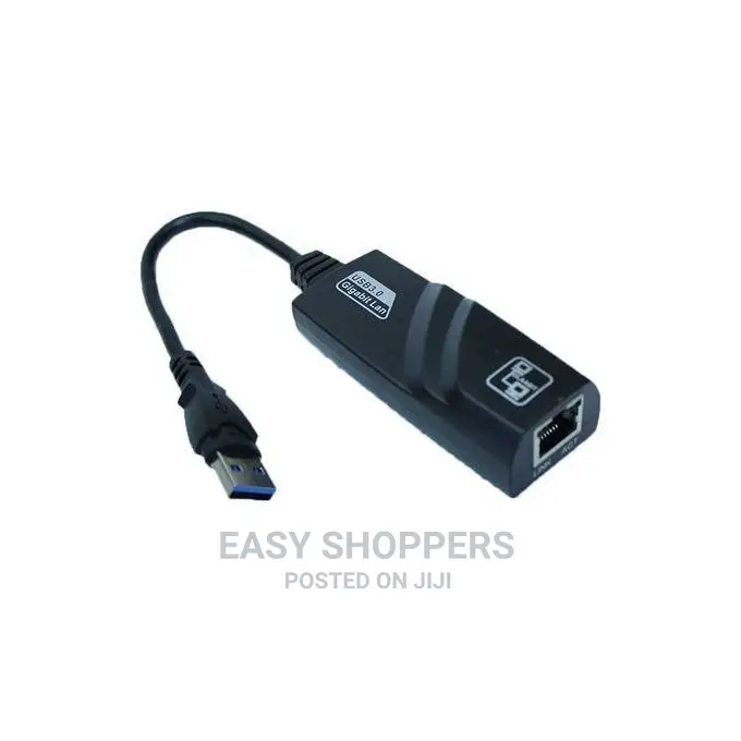 USB 3.0 to RJ45 High Speed Ethernet Network Adapter-Black
