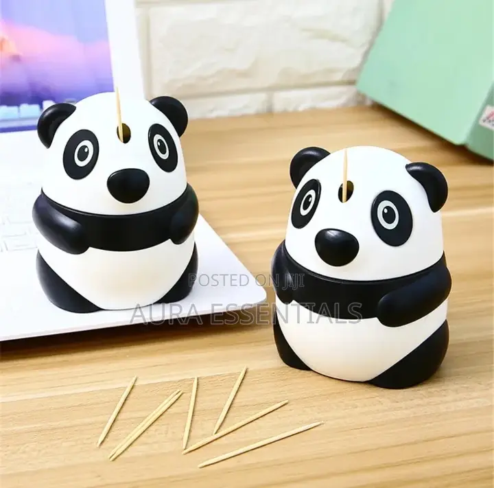 Panda Shaped Automatic Toothpick Holder and Dispenser
